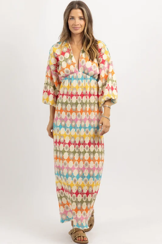 Stylish and comfortable outfits for women   KATANA MULTICOLOR MAXI DRESS