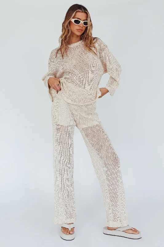 Mahina Long Net Pants Sand