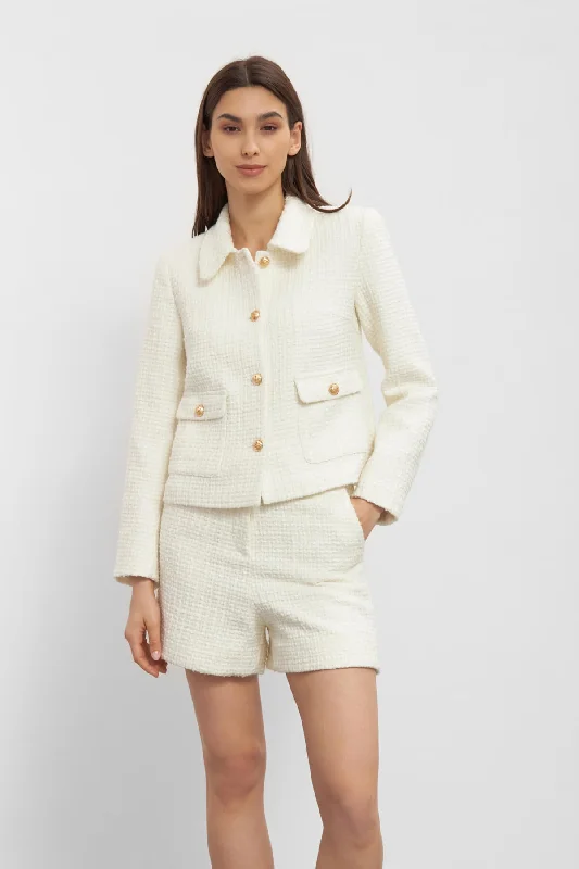 Verona Boucle Jacket - Off-White