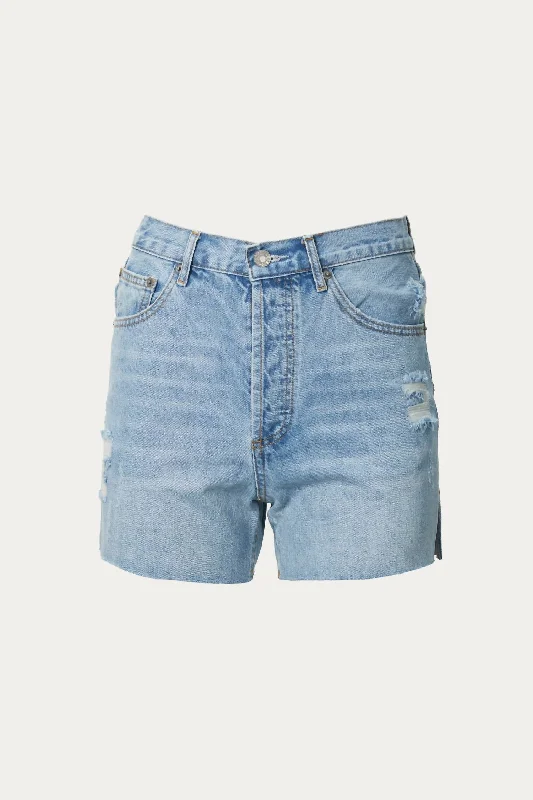 Chic, modern looks for the stylish woman   Cutoff High-Rise Denim Short In Light Blue