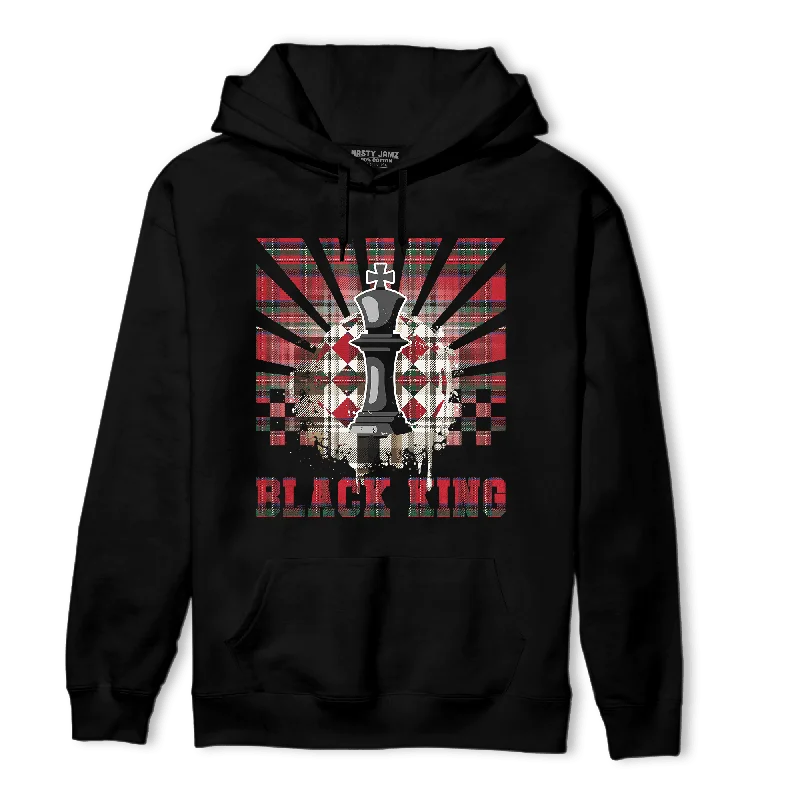 NastyJamz Plaid 5s Hoodie Match Black King Collection