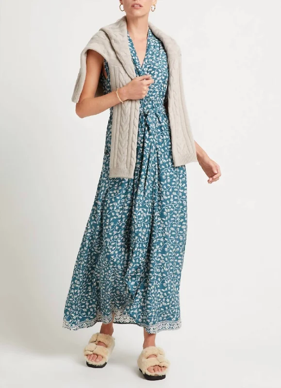 Elevate your look with premium women’s wear   Nico Sleeveless Dress in Pomegranate Teal