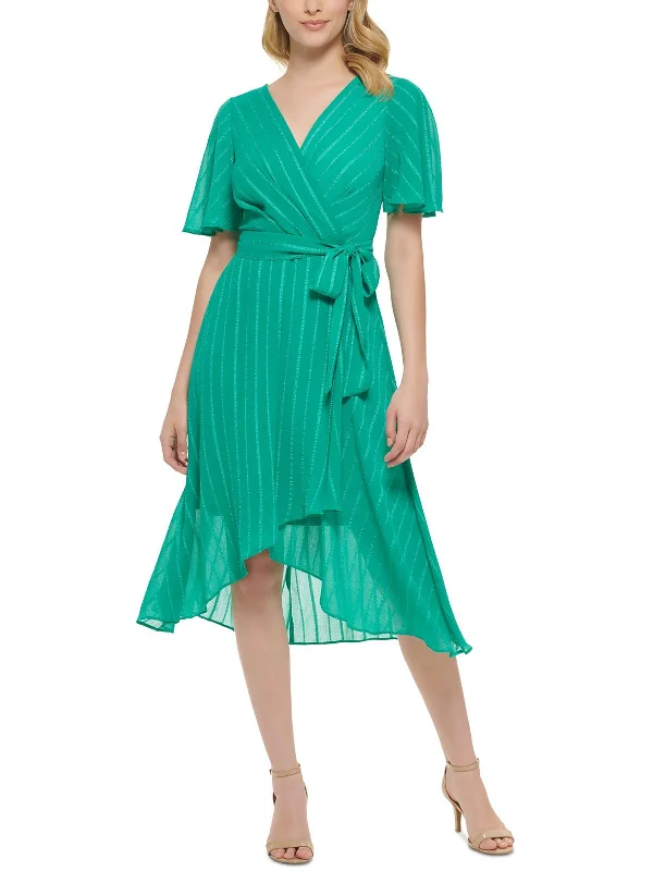Fashionable, yet affordable women’s apparel   Womens Belted Faux-Wrap Wrap Dress