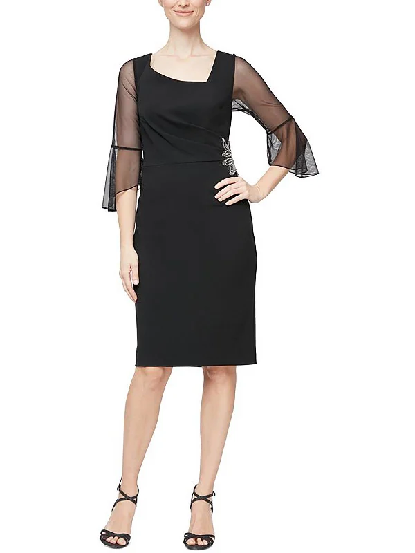 Stylish plus-size clothing for women   Womens Embellished Sheath Sheath Dress