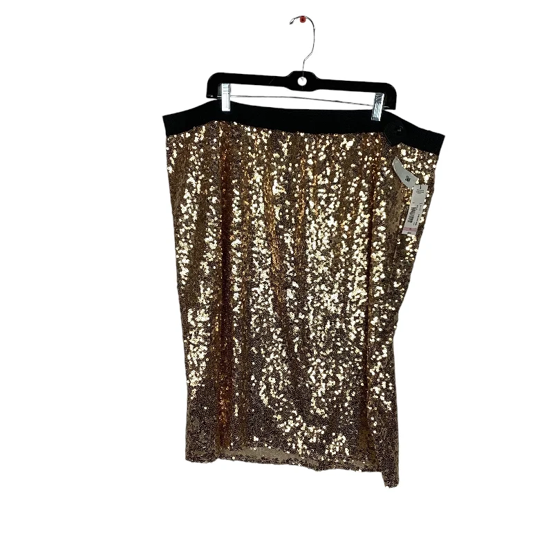 A perfect wardrobe for fashionable women   Skirt Midi By Worthington In Gold, Size: 2x