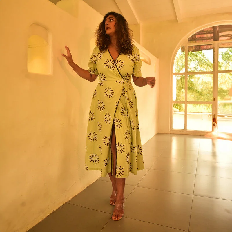 Essential women’s clothing for every season   Cotton Wrap Dress for Women | Mint Green